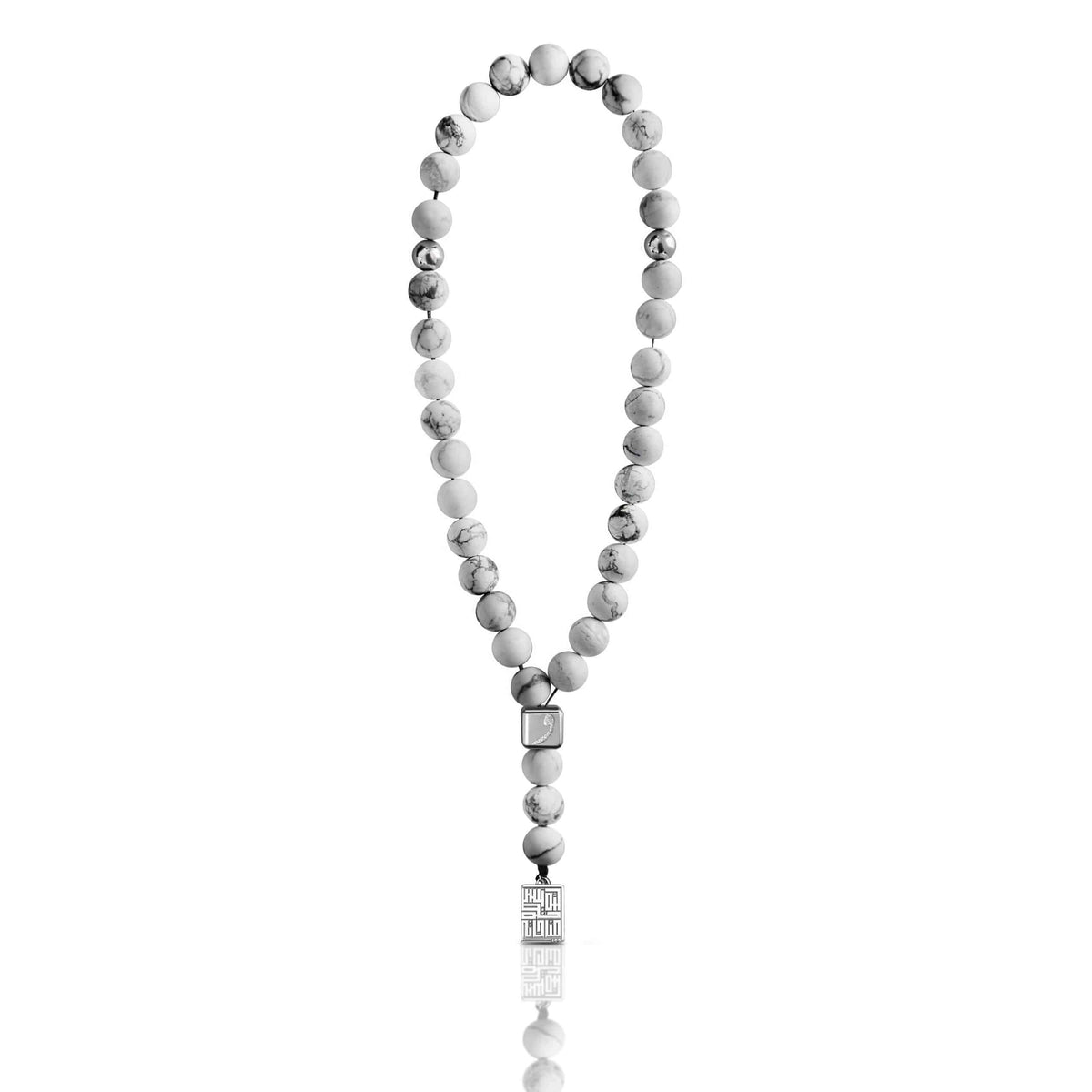 White Marble Prayer Bead