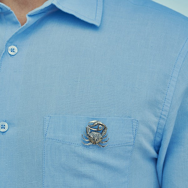 Crab Lapel Pin