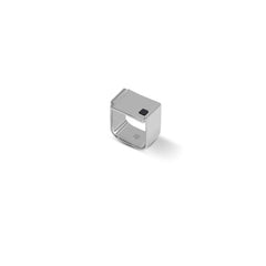 Silver Block Ring