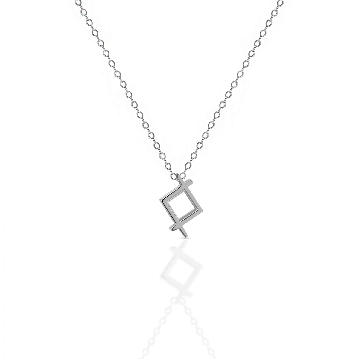 Men's Silver Boxy Necklace