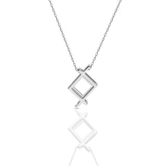 Men's Silver Boxy Necklace