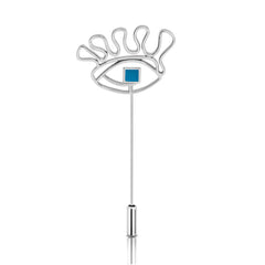 Crazy Eye Lapel Pin