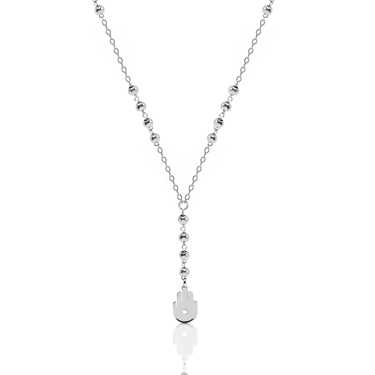 Silver Beaded Kaff Necklace