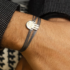 Deco Hamsa Bracelet - Platinum