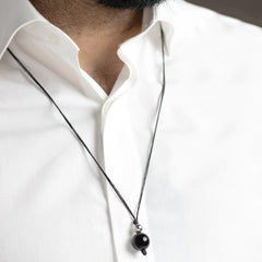 Black Onyx Bead Necklace