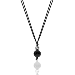 Black Onyx Bead Necklace