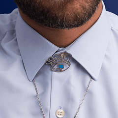 Crazy Eye Lapel Pin